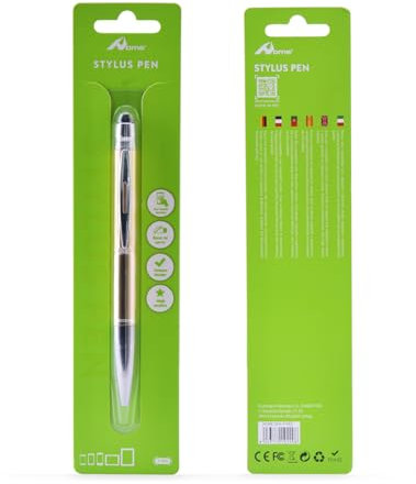 Home 2024 Preuim Stylet Tactile 2 en 1 pour Tablette Tactile en Caoutchouc 5/3 mm Stylet Universel pour Tous Les téléphones Portables/tablettes/Smartphone, iPhone/iPad/Samsung/Huawei/Xiaomi Doré