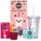 THE TEASHED Boba Starter Kit - Reusable Cup & Straw, Syrups, Tea & popping Boba, Vegan, 3 servings
