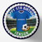 Rangers Football Team Colours Personalised Edible Cake Topper Printed on Icing Sheets, Round, Square, Costco, Cupcake Toppers - Happy Birthday (1. Round)