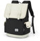 WINDTOOK Laptop Rucksack Damen 15.6 Zoll Modern Damenrucksack mit Laptopfach für Arbeit Büro Reise Frauen Rolltop Backpack Schulrucksack Mädchen für School Uni Work Business (Schwarz)