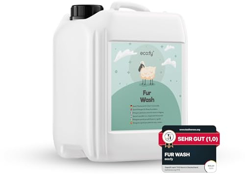 eco:fy Lammfell Waschmittel mit Lanolin - für Schaffelle, Fell, Wolle, Naturfell, Naturfasern reinigen, biologisch abbaubar, ohne Duft (5 l)