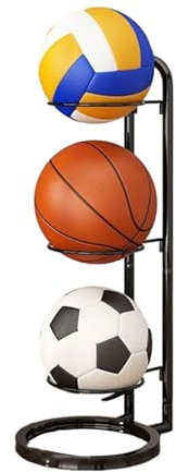 Rolling Ball Vertical Display Rack Multilayer Ball Storage Stand Organizer Volleyball Soccer Basketball Soccer