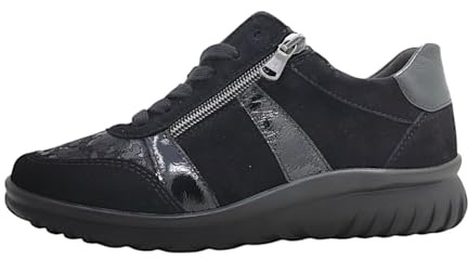 Semler Damenschuhe Schnürschuhe Schwarz Freizeit