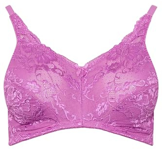 Yours Curve Lace Full Cup Bra - Women's - Plus Size Curve Pink