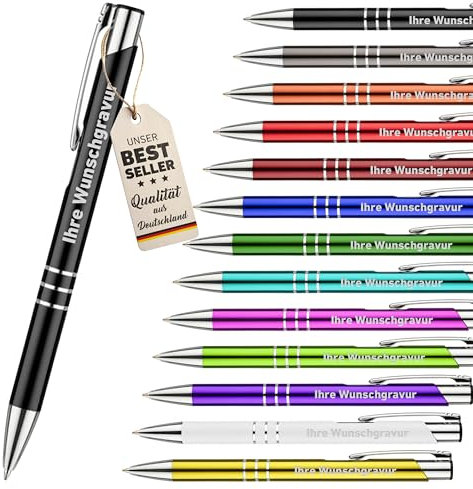 DTF Direkt Kugelschreiber mit Gravur - Scotty - Kugelschreiber personalisiert mit großer Farbauswahl (+13 Farben) - Kugelschreiber als personalisierte Geschenke mit Wunschtext, Anzahl:1