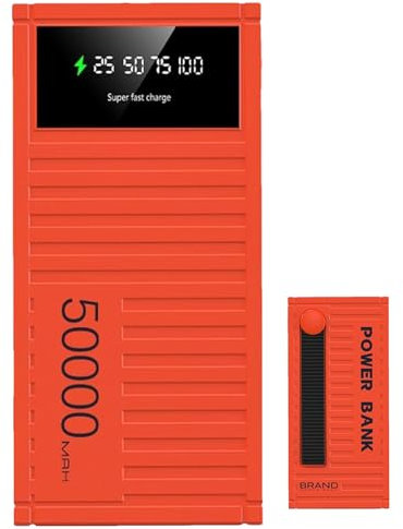 Powers Bank Caricabatterie Veloce 50000mAh 66W Ad Alta Capacità Uscita Multipla Porta Batteria Portatile USB C Carica Rapida Banca di Energia Esterna per Telefoni Tablet Laptop Viaggio