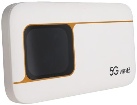 SUNGOOYUE 5G Mobile Hotspot, WiFi 6 Portable Router with 7100mAh Battery Up to 16 Devices Travel Router for Home Office