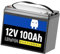 12V 100Ah LiFePO4 Battery Packs Grade A Cells Rechargeable For Outdoor/Home Storage Lithium Iron Phosphate Batteries - Compatible With Wattcycle
