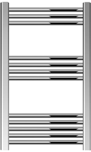 Balterley Straight Heated Heated Towel Rail Radiator, 239W, 500 x 800mm, Chrome
