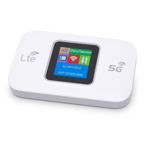 Elprico Hotspot Mobile LTE 5G, Hotspot WiFi Portatile per Viaggi, 10 Dispositivi Collegati, Supporta Schede Micro SIM, Dispositivo Hotspot Ad Alta velocità da 300 Mbps, Hotspot Mobile