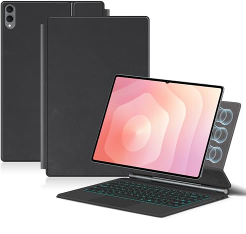 Magic Keyboard Case for Samsung Galaxy Tab S11 Ultra (14.6-inch) SM-X930 / SM-X936B, Wireless Bluetooth Keyboard Cover Trackpad Keyboard Case with Magnetic Stand