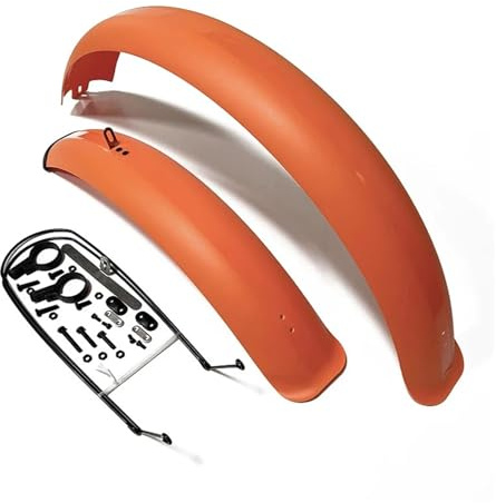 VMDVBNA Fahrrad schutzblech Fat Tire Mountainbike Volle Abdeckung 20/24/26 Zoll X 4,0 Breite Fahrrad Muuard Schneemobil All Inclusive Schutz(26inch orange)