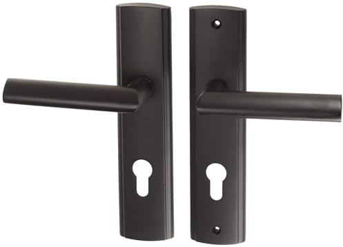 FEINZ Außentürgriff MATI 72 mm Schwarz Links | Türgriffe Außentür, Türklinke, Türdrückergarnitur, Haustür außen, Türbeschlag, Türschloss, Zylinder, moderne Drückergarnitur