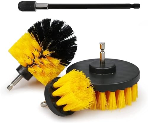 For Power Brush-Aufsatz, 5-teilige Schrubber-Reinigungsbürste mit verlängertem langem Aufsatz-Set for Allzweck-Bohrmaschinen, Schrubbbürste passt