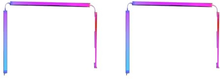 Jemcgrl 2X Computer Screen Synchronization Strip Monitor RGB LED PC Backlight Pickup Light for Esports Room for 27 Inch Monitor