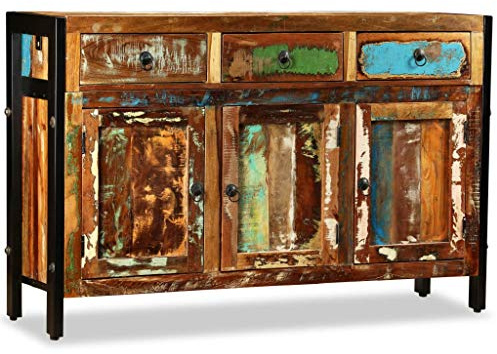 Refined Sideboard Altholz Massiv 120x35x76 cm