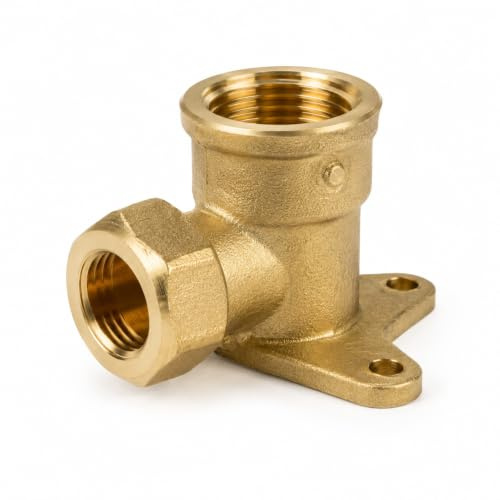 90° Compression Wall Plate Elbow MDPE x Female BSP Water Pipe Fitting - COWPE-15D