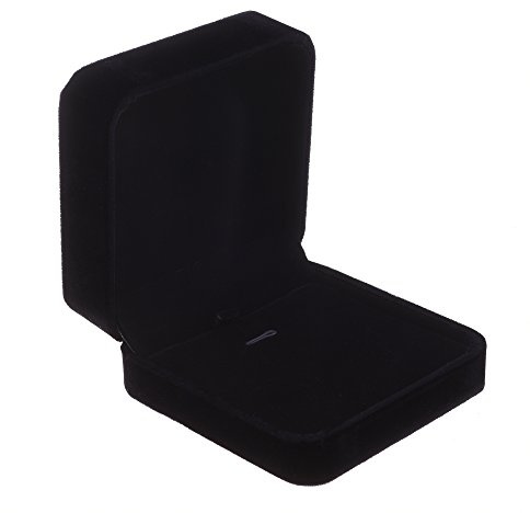 Cosmos Velvet Necklace Pendant Gift Box Jewelry Box (Black Color)