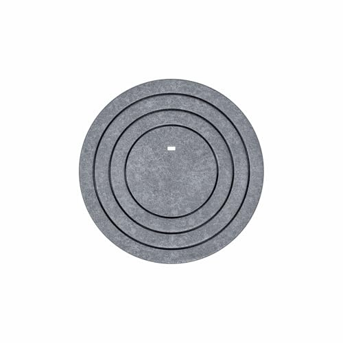 Markenlos Rustikale Gusseiserne Ofenringe, Grau, 24 cm Durchmesser, 0.7 cm Dicke, Ideal für Kachelöfen, Holzbacköfen, Brotöfen, Handgefertigt, Hochtemperaturbeständig, Ofenfest
