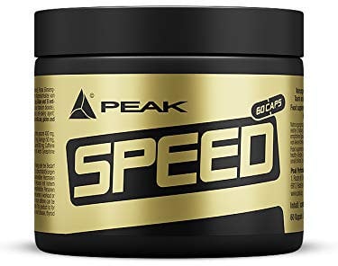 PEAK Speed - 60 Kapseln I 30 Portionen I für die Diät und als Pre-Workout Booster I mit Koffein, Aminosäuren, Pflanzenextrakten (Bitterorange, Panax Ginseng)