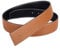 Vatee's Wendbare Echtledergürtel für Männer/Frauen Ersatzgurt ohne Schnalle 32mm breit 115cm lang Schwarz & Erde Gelb