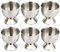 Set portauovo per uova sode, include 6 vassoi per uova in acciaio inox