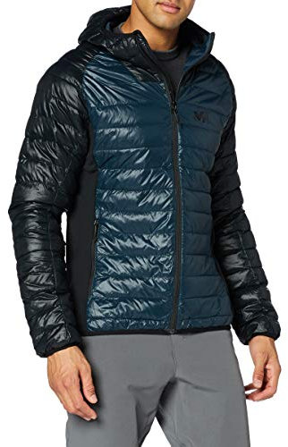 Millet - Tilicho Hoodie M - Veste de Randonnée Coupe-vent Homme- Compressible et Légère - Randonnée, Trekking - Noir/Bleu