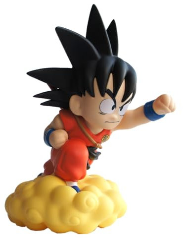 Plastoy SAS-RD-RS530907 SD Toys - Hucha 3D Dragon Ball (Goku en Nube) Fabricado en PVC Tamaño: 22 x 22 x 18 cm, Multicolor, Talla única (PLA80108)