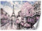 Feeby Papier Peint Intisse Printemps Personnes Rue 300x210 cm rose Moderne Panoramique XXL Photo Mural Muraux Chambre Bureau Salle Paris Tour Eiffel