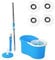 K-ONE 360 Spin Mop Bucket Set with Spin Wringer with 4 Microfiber Mop Pad Head Telescopic Easy Press Handle Home Cleaning Clean Floor