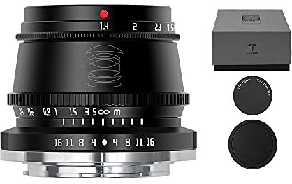 TT Artisan - Obiettivo grandangolo 35 mm F1.4 APS-C con messa a punto manuale compatibile con Sony E Mount Silver