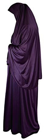 Yaqeen zweiteiliges Gebetsset, Khimar und Maxirock, lycra, muslimisches Gebetskleid, Einheitsgröße, Lila