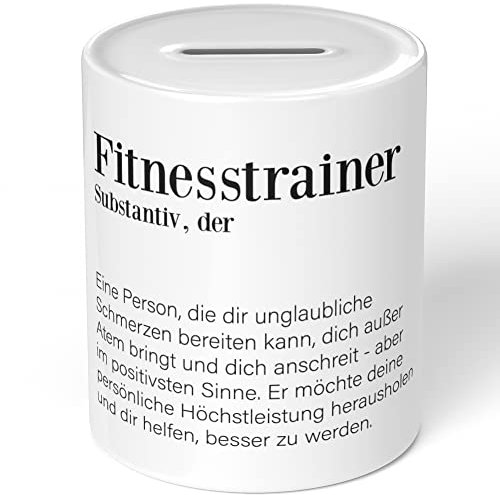 JUNIWORDS Spardose Sparbüchse, Definition: Fitnesstrainer (1004861)