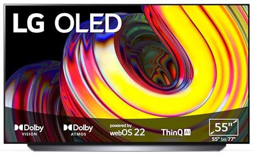 LG OLED55CS6LA TV 139 cm (55 Zoll) OLED Fernseher (Dolby Atmos, Filmmaker Mode, 120 Hz) [Modelljahr 2022], hellgrau