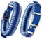 FairPaw Halsband Hund Breit aus Paracord - Nachhaltig & Handgefertigt - Breites Hundehalsband Große Hunde - Hunde Halsbänder geflochten - Dog Collar verstellbar, Für mittelgroße & grosse Hunde, Blau M
