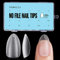 TOMICCA 450Pcs Short Almond Nail Tips - No-File Matte Soft Gel Full Cover | Soak Off Resin Extensions, 15 Sizes Salon & Home DIY Kit with Storage Box