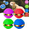 LANRUE 2023 New Pet Toy Flying Saucer Ball, Flying Saucer Ball Dog Toy, Pet Toy Flying Saucer, Flying Saucer Dog Toy, Pet Flying Saucer Ball, Flying Saucer Ball for Dogs (Three Lights,4pc)