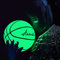 Im Dunkeln leuchtender Basketball, Größe 7, reflektierender Basketball mit Netztasche, leuchtender holografischer Basketball, leuchtendes Basketball-Geschenk Jugendliche und Er