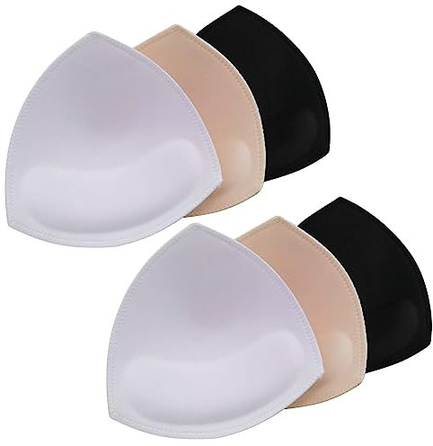 Kireida® 3 paia di inserti per reggiseno, inserti estraibili per l'ingrandimento del seno, per l'ingrandimento del seno, bikini e costumi da bagno - Design leggero e unico