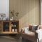 NEU.HOLZ Akustikpaneele Holz - Schalldämmung Wandpaneele in Holzoptik Eiche hell, Schallschutz Akustikplatten Wandverkleidung innen, Schallabsorber Paneele Wand & Decke, Holzpaneele Wand 5,76 m²