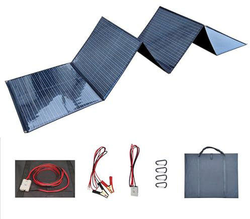 FANYING Solar Charger, 300W Foldable Solar Panel, Suitable For Crank Radio Emergency, Laptop, Battery, Power Bank, Tablet, Smartphone, Travel,600W