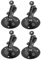 Uotyle 4pcs Metal Ring Camera Mount,Camera Wall Mount Cctv Camera Bracket Stand Holder (Black)