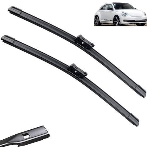 Auto-Wischerblatt, kompatibel mit Volkswagen VW Beetle New Beetle 2012–2018, Frontscheiben-Scheibenwischer 2013 2014 2015, Autozubehör