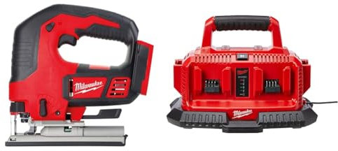 Scie sauteuse M18 BJS MILWAUKEE - sans batterie ni chargeur - 4933451391 & M1418C6 Chargeur multiport M18 240 V