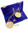 Generic Orca INTERNATIONAL CO.Home Décor-50GM Scale with Velvet Box Vintage Brass Weight Scale Home Décor Antique Weight Balancing Scale Taraju, Golden