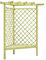 Iiaky Eckpergola mit Bank 130×130×197 cm Kiefernholz Imprägniert Gartenbank Eckbank Holzbank Garten Wetterfest Gartenbogen Pergola
