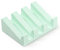 Luxspire Jabonera con Desagüe, Jabonera de Piedra Absorbente de Agua, Bandeja de Jabón de Diatomeas para Baño, Soporte de Jabón de Secado Rápido para Fregadero de Cocina Encimera de Baño, Verde