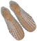 JUCHRZEY Damen-Jelly-Flats, modische Slip-On-Flats, quadratische Zehenpartie, Strand-Jelly-Schuhe, leichte, lässige, flache Sandalen, atmungsaktiv, for Outdoor-Reisen