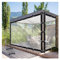 KANMR Garden Gazebo Curtains Pergola Side Panels with Grommets Customizable Transparent PVC Tarpaulin, for Patio, Porch, with Rope(2x4m)