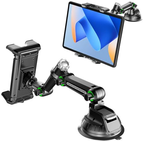 Tablet Holder for Car Mount, 360° Rotating Adjustable Car Air Vent Mount, Universal Dashboard Windshield Car Tablet Holder Suction Cup for Most 4.72- 9.69 Phone and Tablets